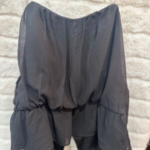 Black Chiffon Top